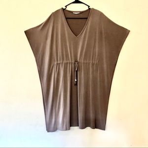 Size 2 Calvin Klein poncho style dress in Taupe-B1